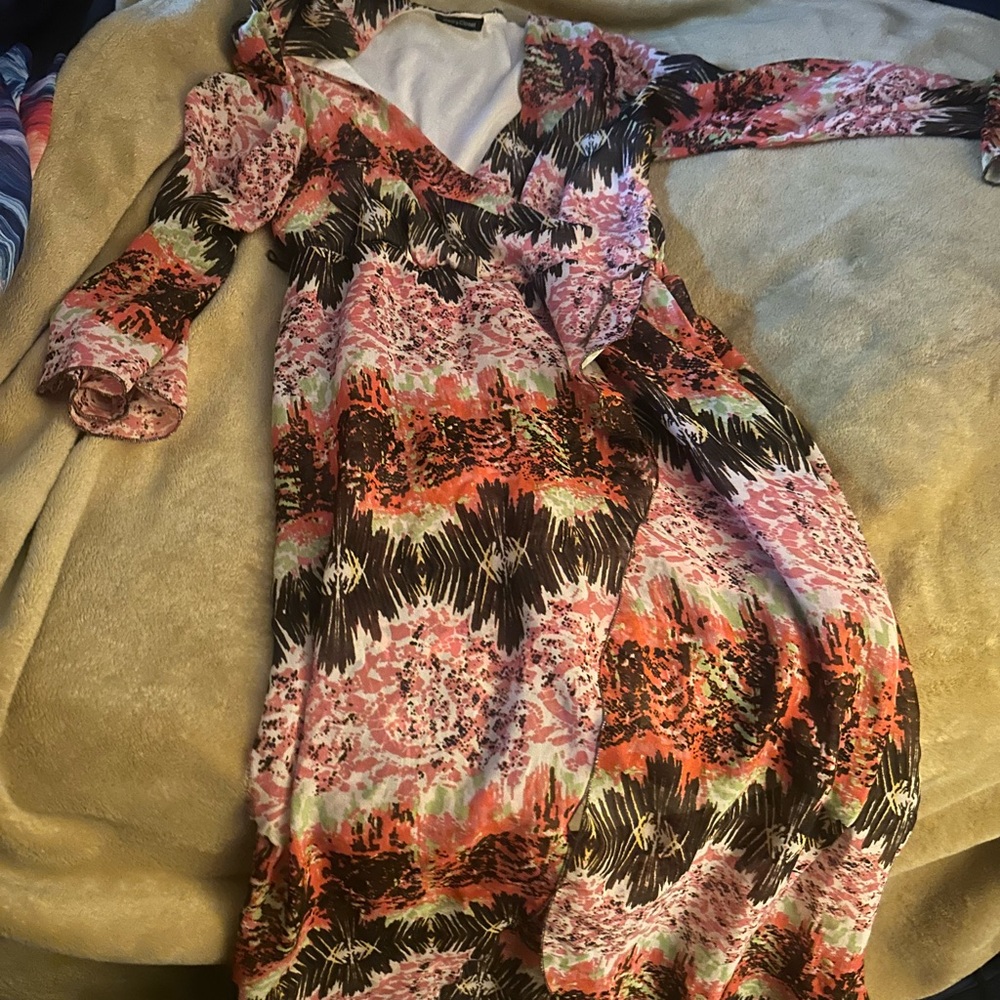 Floral Multicolor Women's Dress